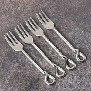 Ensemble de fourchettes modernes en acier inoxydable, finition miroir, vaisselle pour la maison et les restaurants - Product Image 4