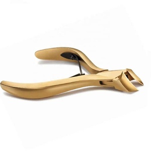 En gros, Coupe-ongles de pied robuste doré, en forme de lune, à double ressort, pour ongles incarnés, avec lames à bords tranchants - Product Image 6