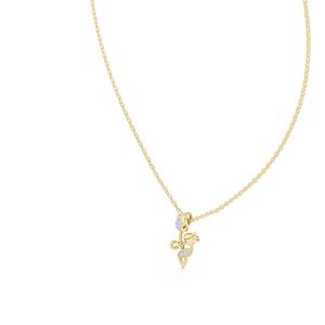 Colgante de Diamante Redondo Cultivado en Laboratorio en Oro Blanco de 14K para Mujer |   Regalo de Aniversario |   Diamante Cultivado Nuevo - Product Image 4