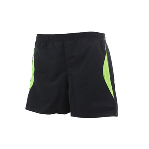 PUFFIN SPORTS Custom OEM ODM High Quality Blocked Women's Sport Shorts Elastic Waist Quick Dry Knitted Fabric Regular Fit - Product Image 3