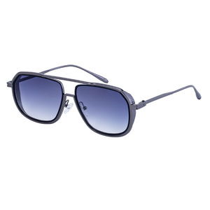 M5221 New Fashion Trendy Luxury Classic Metal Double Beam Frame Men Shades Designer Custom Vintage Gradient Lens <b>Sunglasses</b> 2025 - Product Image 5