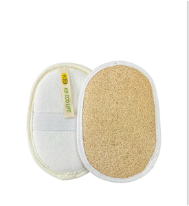 Éponge de bain ovale naturelle en loofah KB ECO LIFE, exfoliant corporel pour adultes, style simple - Product Image 1