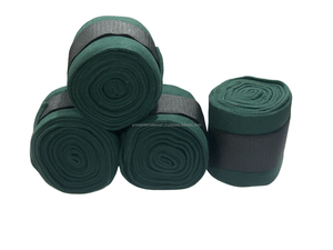 Lot de 4 enveloppes de jambes de polo en polaire douce pour l'équitation Produit de pansement pour cheval - Product Image 5