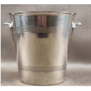 Accesorios de Bar de Diseño Moderno, Cubitera para Champán de Acero Inoxidable con Acabado Antiguo, Cubitera para Vino y Hielo para Fiestas - Product Image 6