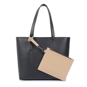 Women's Genuine Leather <b>Tote</b> <b>Bag</b> Solid Color Minimalist Open Top Daily Use All Seasons Fashionable - Product Image 2