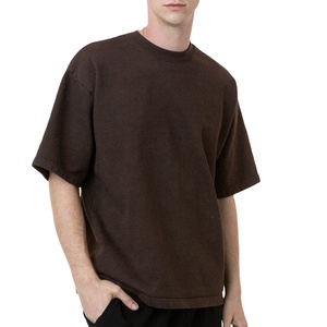 เสื้อยืดผู้ชายคอตตอน 100% แบบขายส่ง ออกแบบโลโก้ได้ตามต้องการ คุณภาพสูง ทรงโอเวอร์ไซส์ สวมใส่สบาย ไหล่ตก แห้งเร็ว ระบายอากาศได้ดี - Product Image 5