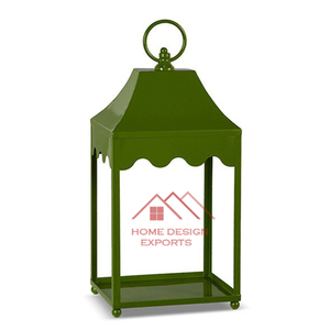 Black <b>Antique</b> Finished Metal Lantern Set of 3 Hanging Moroccan Lantern - Product Image 4