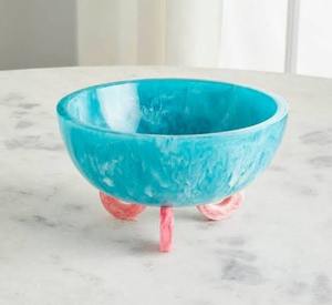 Bol en résine fait main de qualité supérieure pour la décoration de la maison, la table à manger, la présentation de fruits et les cadeaux, disponible au meilleur prix - Product Image 1