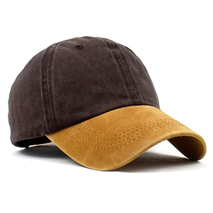 New Arrival Solid Color Sports Cap Unisex High Quality Vintage Style Breathable Waterproof Fabric PVC Customizable Baseball Cap - Product Image 3