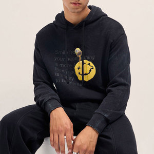 Sudaderas con Capucha Extra Grandes para Hombre, de Invierno, Personalizadas, 100% Algodón, Felpa, Lavado Ácido, Bordadas, Impresión de Alta Calidad - Product Image 1