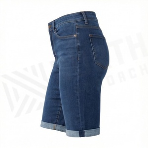 Shorts de Mezclilla para Mujer, Corte Regular, Color Personalizado, Desgastados, Ajustados, Calidad Premium, Moda, Tendencia, Ropa Casual para Uso Diario_1 - Product Image 3