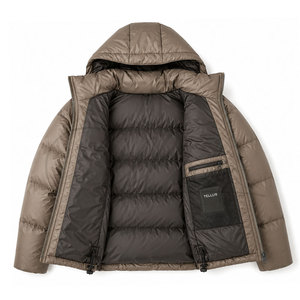 Chaquetas Acolchadas para Hombre al por Mayor, Chaquetas de Invierno para Exteriores con Logotipo Personalizado, Cuello Transpirable, Chaquetas Acolchadas con Capucha - Product Image 4