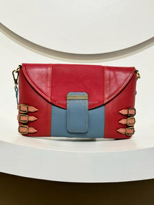 Elegante bolso de cuero Crunch para mujer de alta calidad, patrón de logotipo de diseñador único, bolso de hombro Sling de Venta caliente - Product Image 2