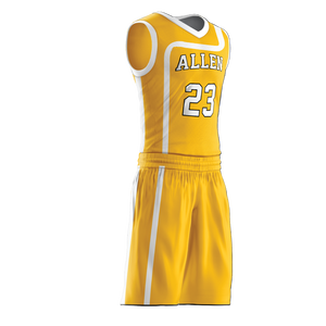 Uniforme de basket-ball personnalisé de haute qualité, respirant et imprimé, pour unisexe, couleurs et tailles personnalisées, 100% - Product Image 2