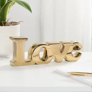 Escultura de Hierro Fundido Hecha a Mano por Diseñadores, Arte Rectangular Chapado en Oro para el Día de San Valentín - ZAHID EXPORTS Decoración de Lujo para Sala de Estar - Product Image 3