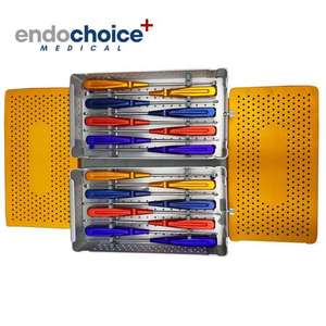 ชุดเครื่องมือผ่าตัดกระดูกแบบแมนนวลคุณภาพสูง 16 ชิ้น ทำจากเหล็กกล้าไร้สนิมชนิดโวล์กแมน ทนต่อการกัดกร่อน สำหรับการขูดกระดูก - Product Image 4