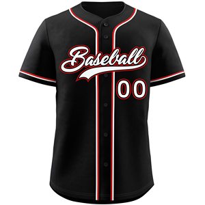 Maillot de baseball unisexe personnalisable, léger, confortable, antibactérien, à séchage rapide, de haute qualité, col en V, manches courtes - Product Image 1