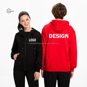 ODMOEM-Sudadera con capucha y cremallera completa para hombre y mujer, Sudadera con capucha y logotipo personalizado, venta al por mayor - Product Image 3