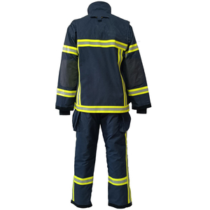 Traje de bombero personalizado con logotipo, uniforme de rescate contra incendios, ropa de trabajo de seguridad, uniforme de bombero OEM - Product Image 2