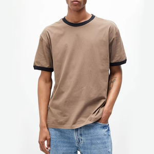 เสื้อยืดเปล่าคุณภาพสูงสำหรับพิมพ์ลาย ขายส่ง เสื้อยืดพิมพ์ลายตามสั่ง ราคาโรงงาน OEM ODM เสื้อผ้าสตรีทแวร์โอเวอร์ไซส์ ผ้าฝ้าย - Product Image 6