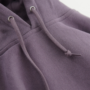 Sudadera con Capucha Morada para Mujer, Color Sólido, Manga Larga, Tejido de Algodón Transpirable, Ropa Casual de Otoño - Product Image 4