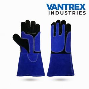 Gants de sécurité d'extérieur respirants et résistants à la chaleur de qualité supérieure en cuir de vachette pleine fleur, longueur coude, pour usage professionnel - Product Image 4