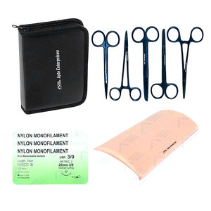 ชุดฝึกหัดแผ่นซิลิโคนแบบทนทานสำหรับนักเรียนแพทย์และแพทย์เครื่องมือฝึกฝนเครื่องมือผ่าตัดพื้นฐาน - Product Image 1