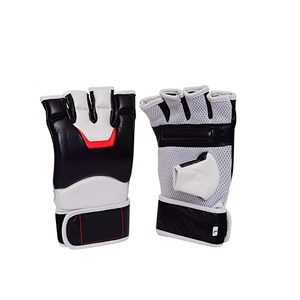 Guantes de MMA Flexibles con Dedos Descubiertos, Guantes Deportivos con Agarre Cómodo y Cierre de Muñeca Ajustable para Prácticas de Boxeo y Grappling - Product Image 1