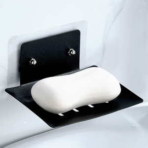 Jabonera de metal de diseño clásico para baño, organizador de jabón duradero para el hogar - Product Image 1