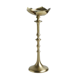 Nuevo candelabro para decoración del hogar, acabado en oro, portavelas de aluminio, hecho a mano y personalizado. - Product Image 2