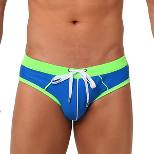 Shorts de bain décontractés pour hommes en polyester bleu, séchage rapide, écologiques, pour l'été – Vente en gros - Product Image 5