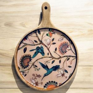 wooden enamel platter - Product Image 1