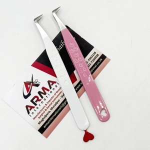 Pince à épiler écologique pour cils, design personnalisé durable, pince à épiler pour extensions de cils à volume 90 degrés avec logo - Product Image 2