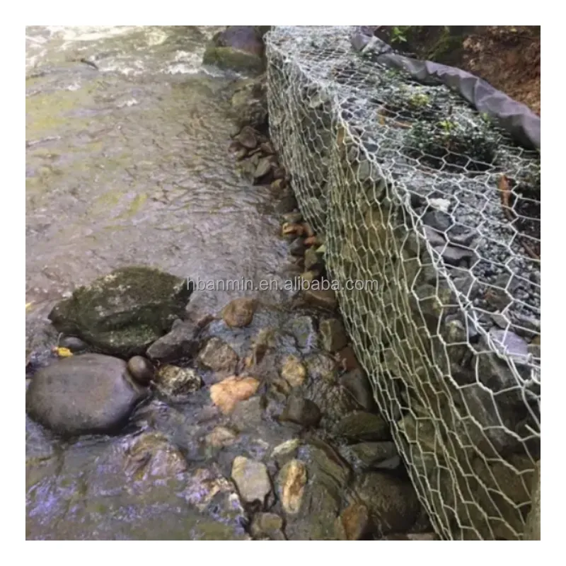 Gabion-Käfig mit Gewebtem Eisenmahlwerk einschließlich Gabion Steine und Steinkörbe zu verkaufen