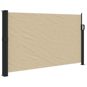 Auvent latéral rétractable beige 47,2''x196,9'' - pour espaces extérieurs - Product Image 2