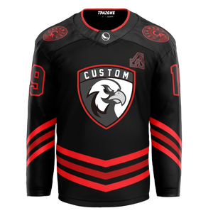 Vente en gros de sweats à capuche personnalisés à manches longues en polaire pour le hockey sur glace, tissu polyester, sublimation, sweats à capuche pour le hockey sur glace, uniforme de hockey, 280g - Product Image 2