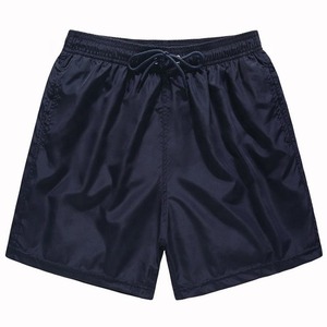 Shorts de Baño Casuales para Hombre, de Alta Calidad, Color Negro Sólido, Secado Rápido, Transpirables, Ecológicos, Tejidos, Cintura Media - Product Image 3