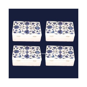 Artículo fabricado a mano, el mejor diseño hecho a mano, caja de incrustaciones de mármol con material de nácar, uso para decoración del hogar y el Hotel - Product Image 1