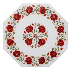 Designer Polished Handmade <b>Marble</b> <b>Table</b> <b>Top</b> For Indoor Outdoor Use - Product Image 1