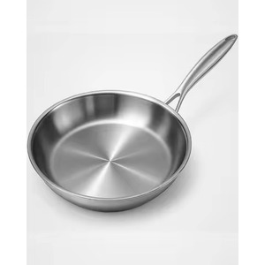 Commercial Grade Deep Stainless Steel Cooking Pan With Long Handle For Restaurant Frying Pan Boiling Simmering And Stewing - Product Image 4