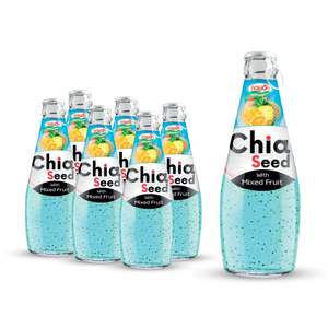 Bebida de Semillas de Chía con Jugo de Guanábana de Marca Privada Personalizada NAWON, Bebidas en Vaso de Vidrio de 290 ml, Mejor Precio en Vietnam, MOQ Bajo - Product Image 2