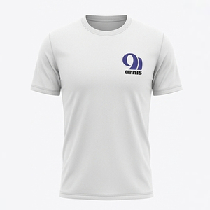 Camiseta de algodón blanca de manga corta con cuello redondo para hombre, ajuste holgado, estilo casual, tejido de punto, color liso, diseño en blanco, compresión 180g - Product Image 2