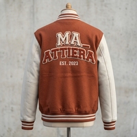 Veste décontractée pour homme en mélange de laine, à fermeture éclair sur le devant, avec logo, col montant, séchage rapide, respirante et écologique