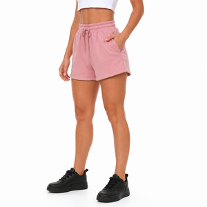 Wholesale OEM <b>Women's</b> High Waist Gym <b>Shorts</b> Breathable Windproof Quick Dry Streetwear 100% Cotton Stretchy Yoga Sports <b>Shorts</b> - Product Image 6