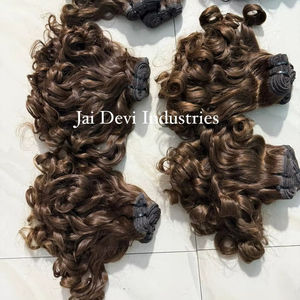 ผมมนุษย์แบบมัดเป็นช่อ แบบหยิกพันเกลียว ชนิด 3C 4A ไม่ผ่านการแปรรูป  ต่อจากผู้บริจาคคนเดียว  คุณภาพดีเยี่ยม  จัดเรียงเกล็ดผม - Product Image 6