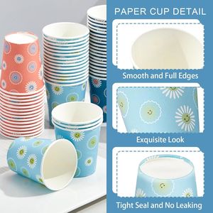 Set di 300 Bicchieri di Carta Monouso da 5 oz, Piccoli Bicchieri per Collutorio, Bicchierini per Bevande Calde/Fredde, Ideali per Decorazioni per Feste - Product Image 2