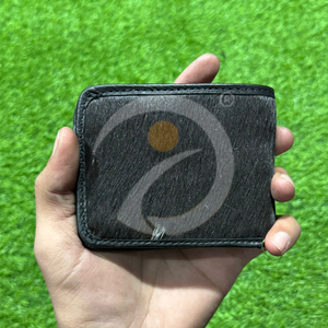 Portefeuille en cuir de vachette naturel de luxe, fait main, pour homme, avec porte-cartes en cuir, finition classique d'inspiration western - Product Image 1