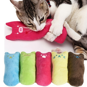 Giocattolo di peluche per gatti, gattino blu peloso con catnip, giocattolo interattivo da masticare per gatti - Product Image 2