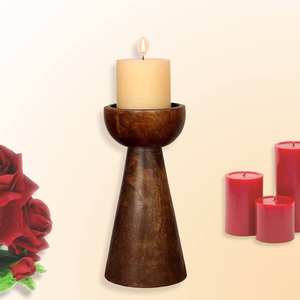 Bougeoir en bois T Light décoratif de luxe fabriqué à la main pour la vente chaude au prix de gros pour bougeoir fait main - Product Image 1