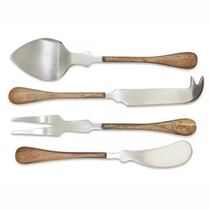 ชุดมีดชีสสแตนเลสสุดหรู อุปกรณ์ตัดชีสระดับมืออาชีพ ชุดเสิร์ฟสำหรับครัวและโต๊ะอาหาร - Product Image 5